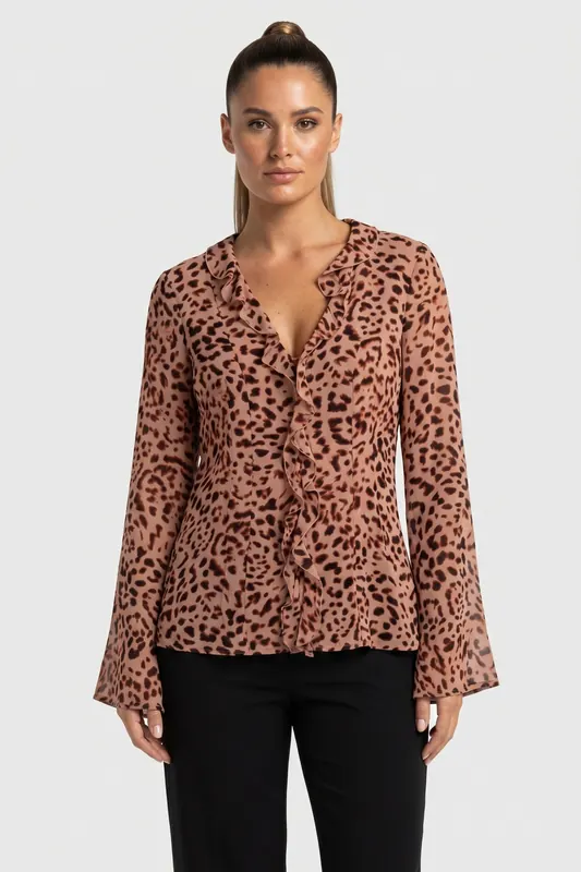 & Other Stories Solange Blouse Orange Maat: 42 | Longsleeves Outlet | Dames | Oranje