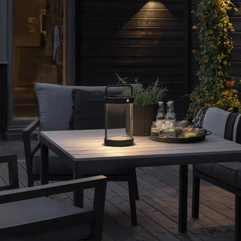 Lampa solarna LED Crotone, ściemniana, USB