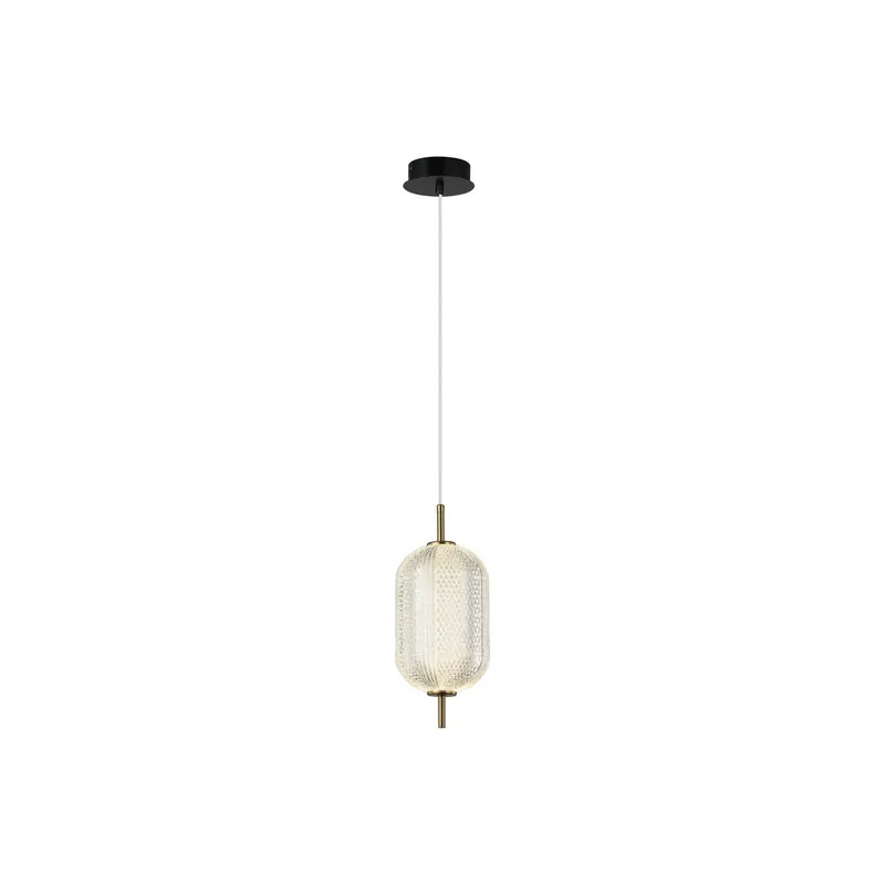Lampa wisząca LED Pellucid, kolor brązowy/przezroczysty