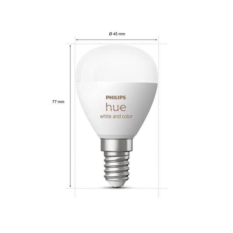 Philips Hue White&Color Ambiance E14 5,1 W, zestaw 2 szt.