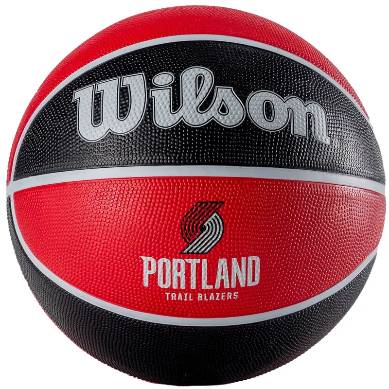 Wilson NBA Team Portland Trail Blazers Ball WTB1300XBPOR, Unisex, Czerwone, piłki do koszykówki, Guma, rozmiar: 7