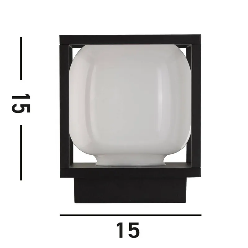 Kinkiet zewnętrzny LED Athens, IP54, czarny, metalowy
