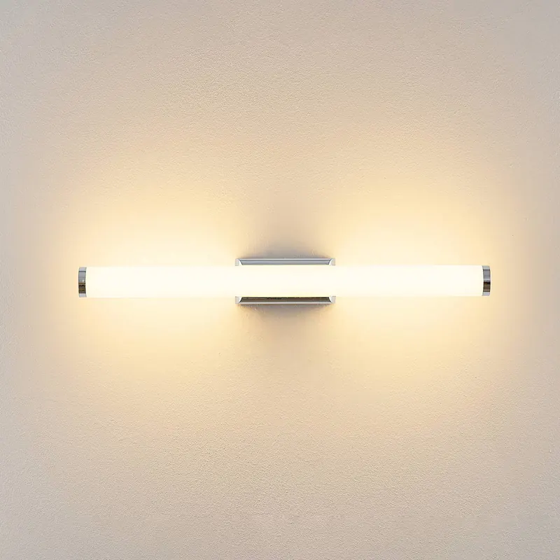 Kinkiet LED VINA S, chromowany, szerokość 40 cm, IP44, CCT