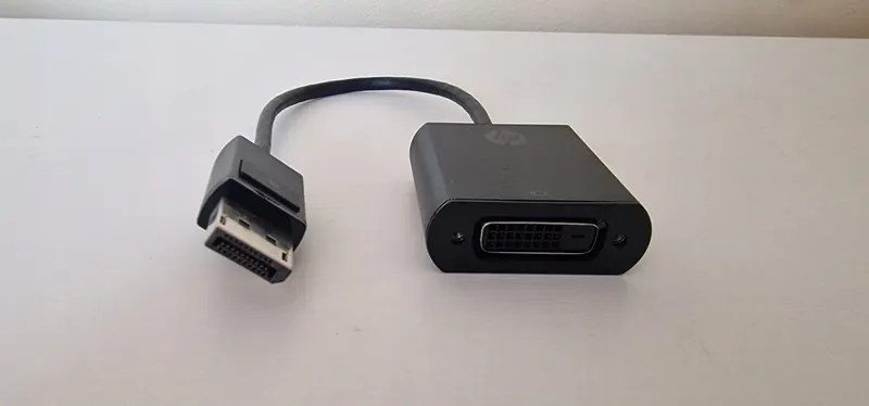 Nowy Adapter Przejściówka Hp DisplayPort do DVI-D
