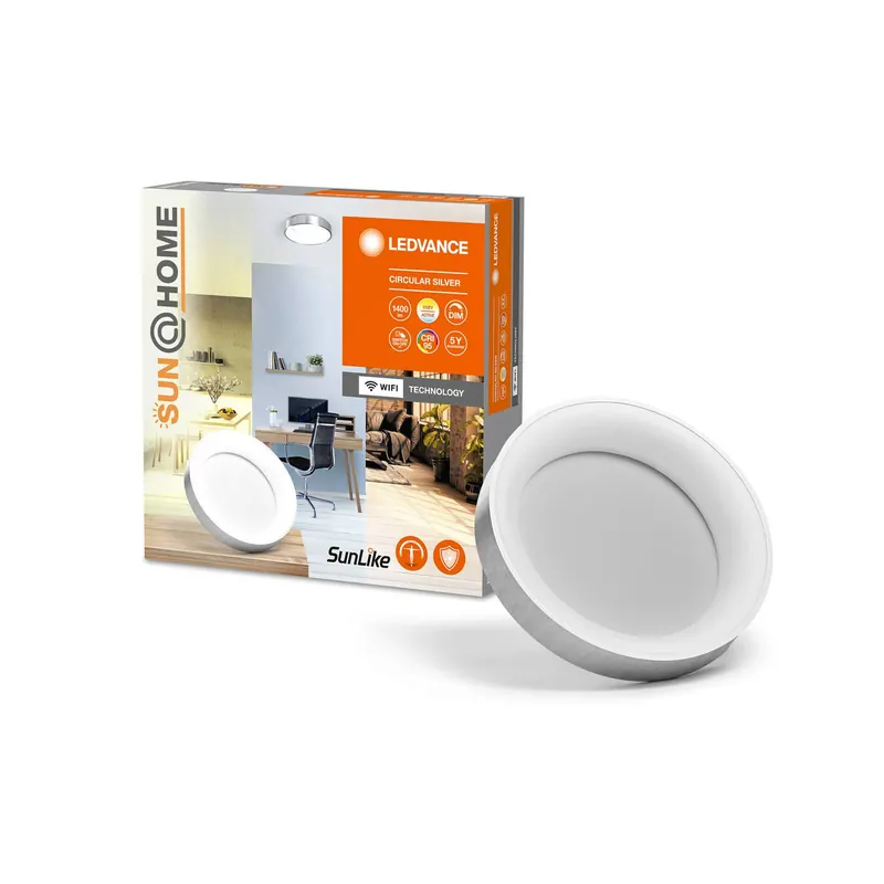 LEDVANCE SUN@Home Circular lampa sufitowa LED srebrna