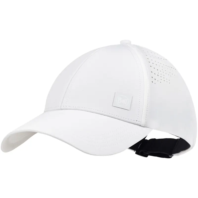 Czapka do biegania z daszkiem BUFF SUMMIT CAP SOLID WHITE (L-XL)