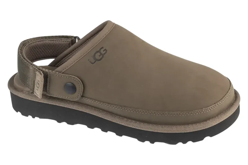UGG Goldencoast Clog II 1178670-DDRG, Męskie, Brązowe, klapki, skóra zamszowa, rozmiar: 45