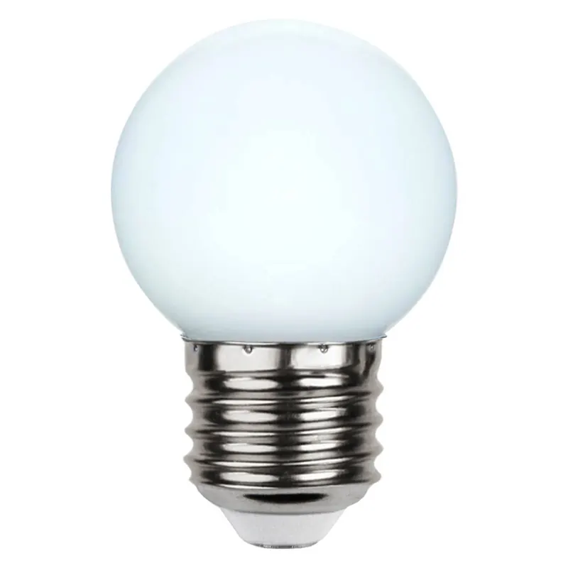 Żarówka LED E27 G45 do łańcuchów świetlnych LED, biała 6 500K