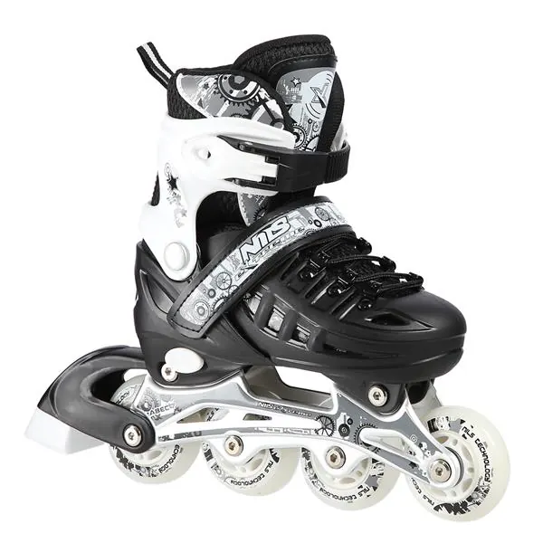 NILS EXTREME NH10905 łyżworolki 4w1 rolki wrotki łyżwy regulowane czarne (39-42)