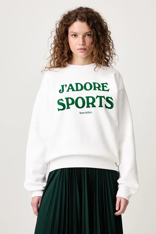 Sporty & Rich  Jadore bluza bawełniana damska