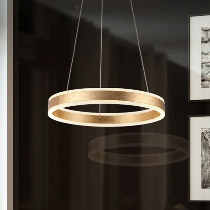 Lampa wisząca Helia LED, kolor złoty, Ø 50 cm, metal