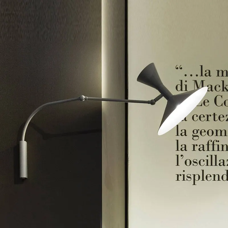 Nemo Mini Lampe de Marseille Kinkiet szary matowy
