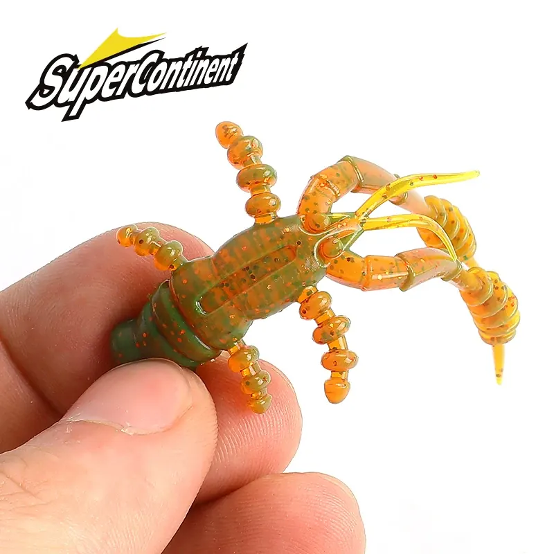 2023 NOWOŚĆ przynęta homar 7,2 cm / 4,7 cm Larvala miękka przynęta Lobster Soft Lure Przynęty wędkarskie Atrakcyjny zapach krewetek sól Wobbler