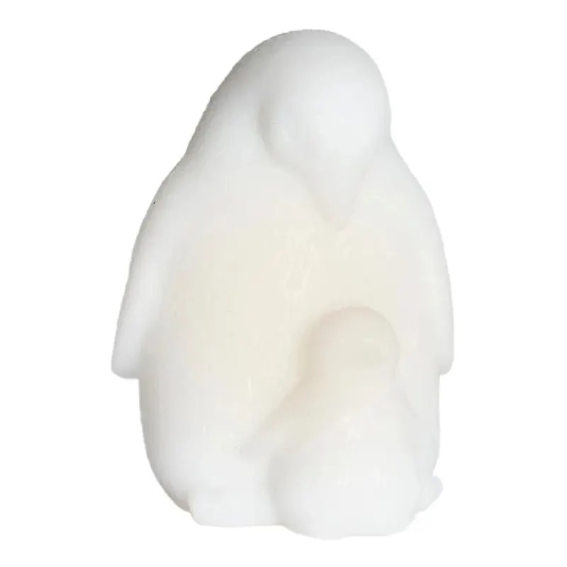 Biała dekoracja świetlna na baterie ø 9 cm Penguin – Sirius