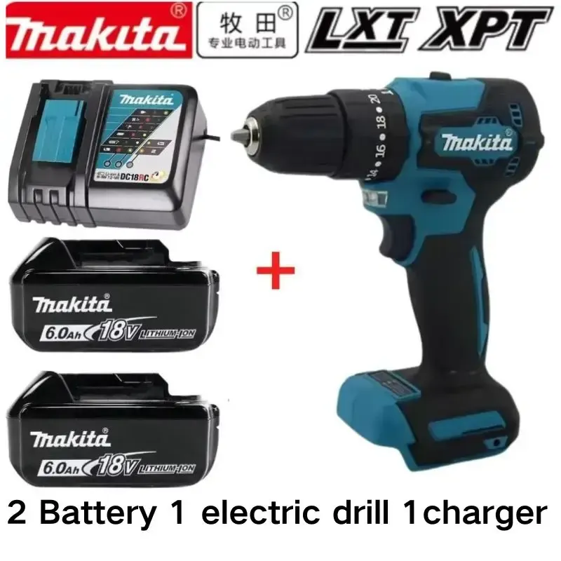 100% Oryginalna bateria Makita 18V 5Ah 6Ah 9Ah do mocnych narzędzi + ładowarka, do wiertarko-wkrętarek akumulatorowych Makita, do użytku domowego.