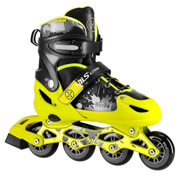 NILS EXTREME NA18137A ŁYŻWOROLKI ROCKO ŻÓŁTE ROZM.S (31-34)