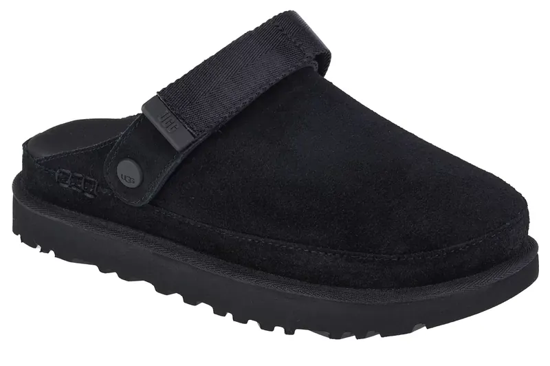 UGG Goldenstar Clog 1138252-BLK, Damskie, Czarne, klapki, skóra zamszowa, rozmiar: 36