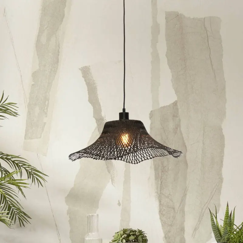 Good &amp; Mojo Ibiza lampa wisząca Ø 50 cm czarny