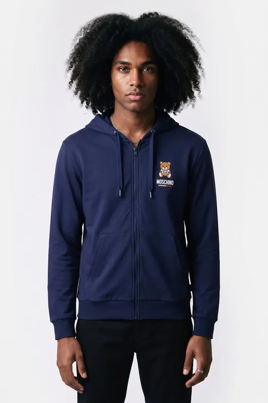 Moschino Fleecewear Blue Maat: M | Hoodies Outlet | Heren | Blauw