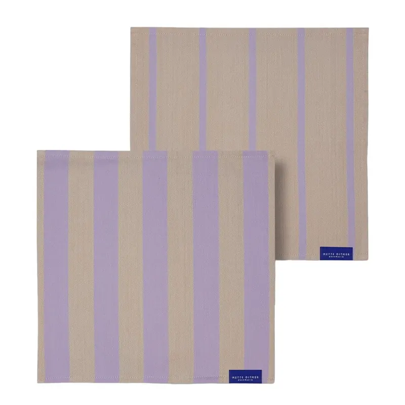 Tekstylne serwetki zestaw 2 szt. Stripes – Mette Ditmer Denmark