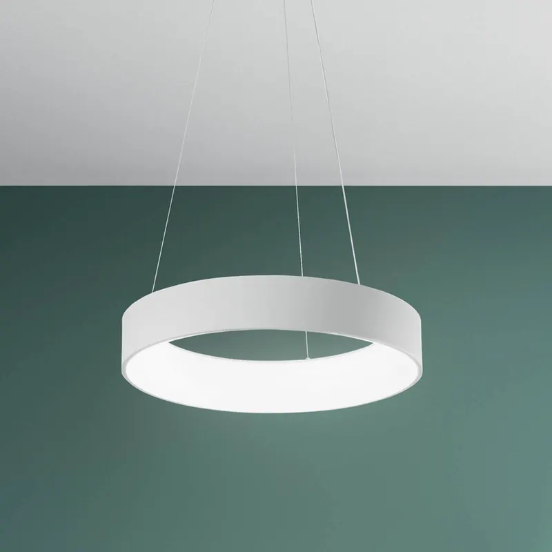 Lampa wisząca LED Noah, biała, Ø 60 cm, metal, CCT