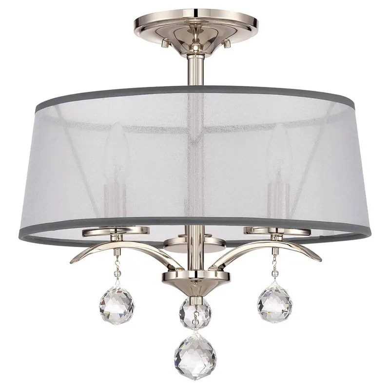 Z ozdobami z kryształków – lampa sufitowa Whitney