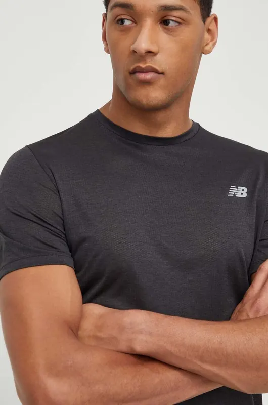 New Balance t-shirt treningowy Athletics MT41253BK