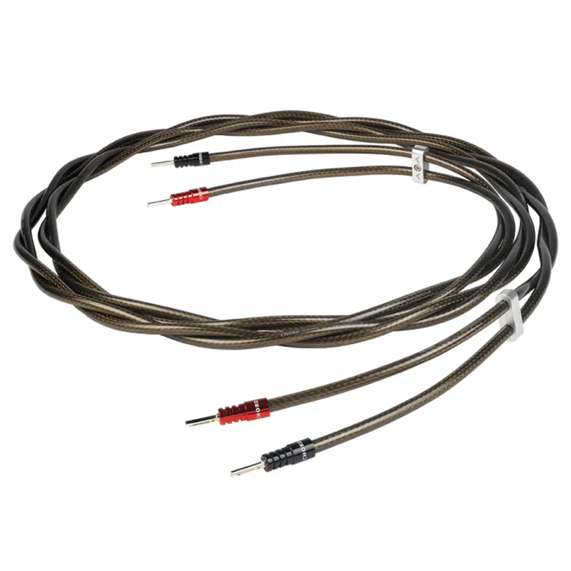 Kabel Głośnikowy Konfekcja Wtyki Bananowe Chord Epic XL Komplet 2 x 2,5m