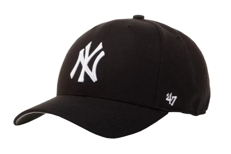 47 Brand New York Yankees Cold Zone '47 B-CLZOE17WBP-BK, Męskie, Czarne, czapki z daszkiem, akryl, rozmiar: One size