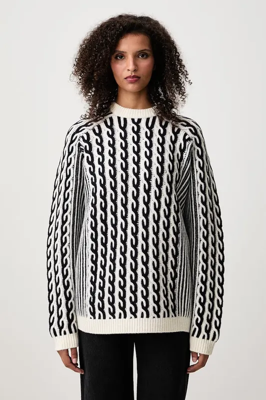 Maison Kitsuné  sweter z wełną damski