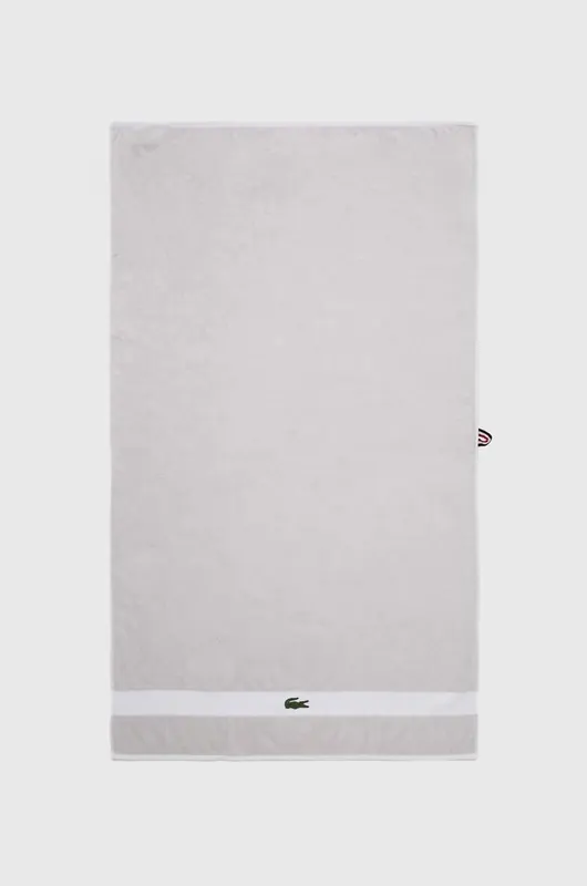 Lacoste średni ręcznik bawełniany L Casual Argent 70 x 140 cm