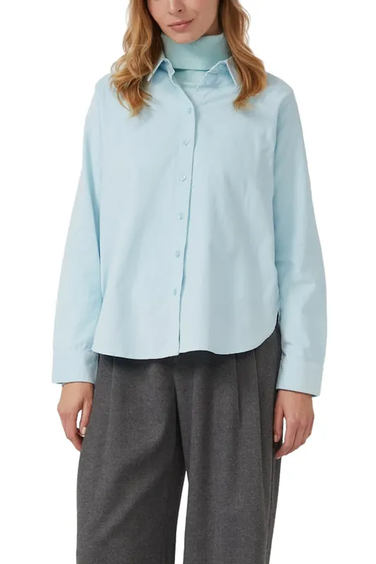s.Oliver  Blouses Blue-light Maat: 40 | Overhemden Outlet | Dames | Blauw