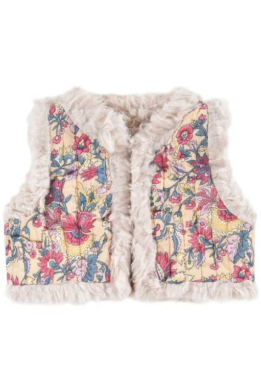 Louise Misha Vest Mackenzie Butter Flower Guedra Maat: 6M | Jassen Outlet | kids | Beige