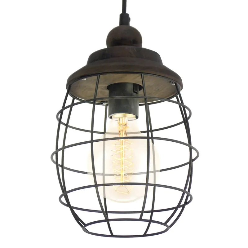 Rustykalnie zaprojektowana lampa wisząca Bampton