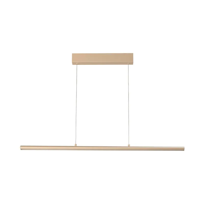 Żyrandol LED Borena, kolor piaskowy, długość 113 cm, metal