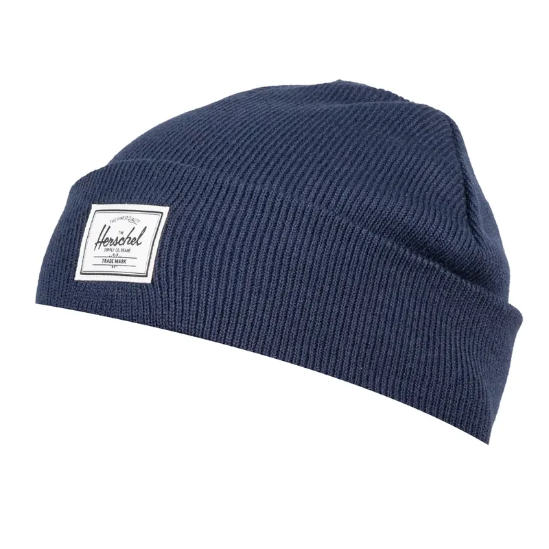 Herschel Elmer Beanie 1065-1897, Męskie, Granatowe, czapki, akryl, rozmiar: One size