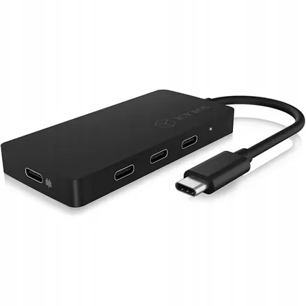 Raidsonic 4-portový hub s rozhraním Usb typu C a portom Pd IB-HUB1429