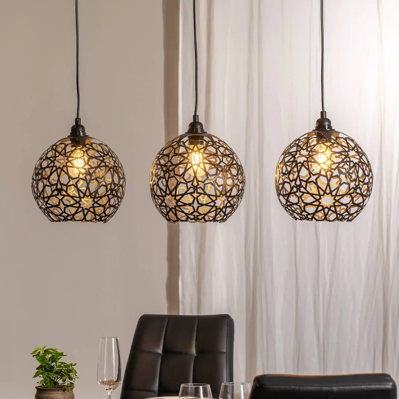 Lampa żyrandol Fellini MR-786 3-punktowa liniowa czarna