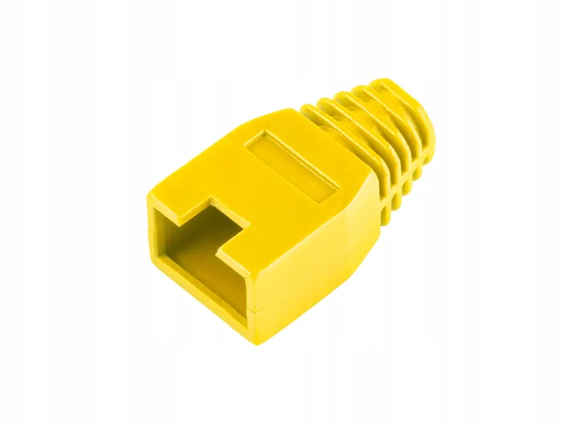 Osłona gumowa wtyku 8p8c RJ45 żółta Lechpol Electronics