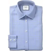 Charles Tyrwhitt Esf Blue & Gold Classic Collar Non-iron Prince Of Wales Shir Maat: 15.5"-35"-Sing | Casual Overhemden Outlet | Heren | Blauw