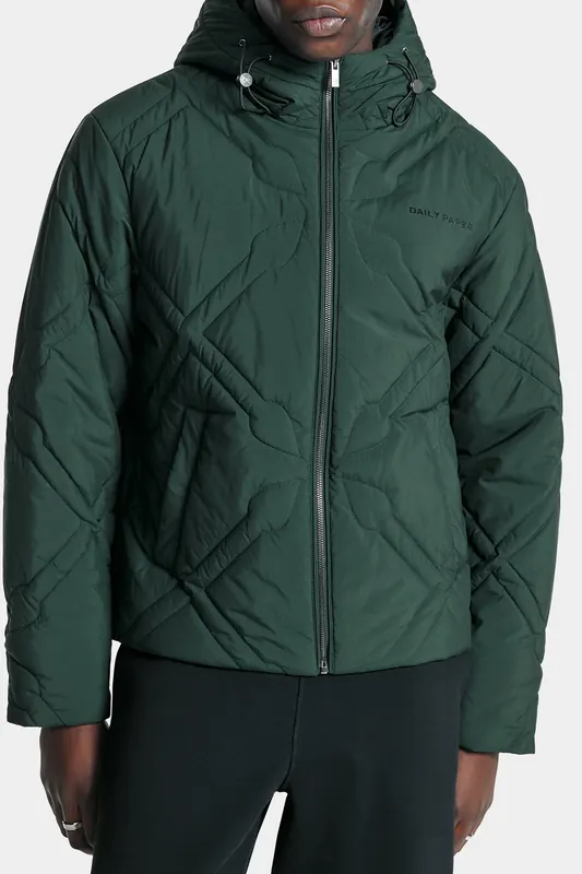 Daily Paper Spear Puffer Jacket Unisex Pine Green Maat: S | Winterjassen Outlet | Unisex | Groen