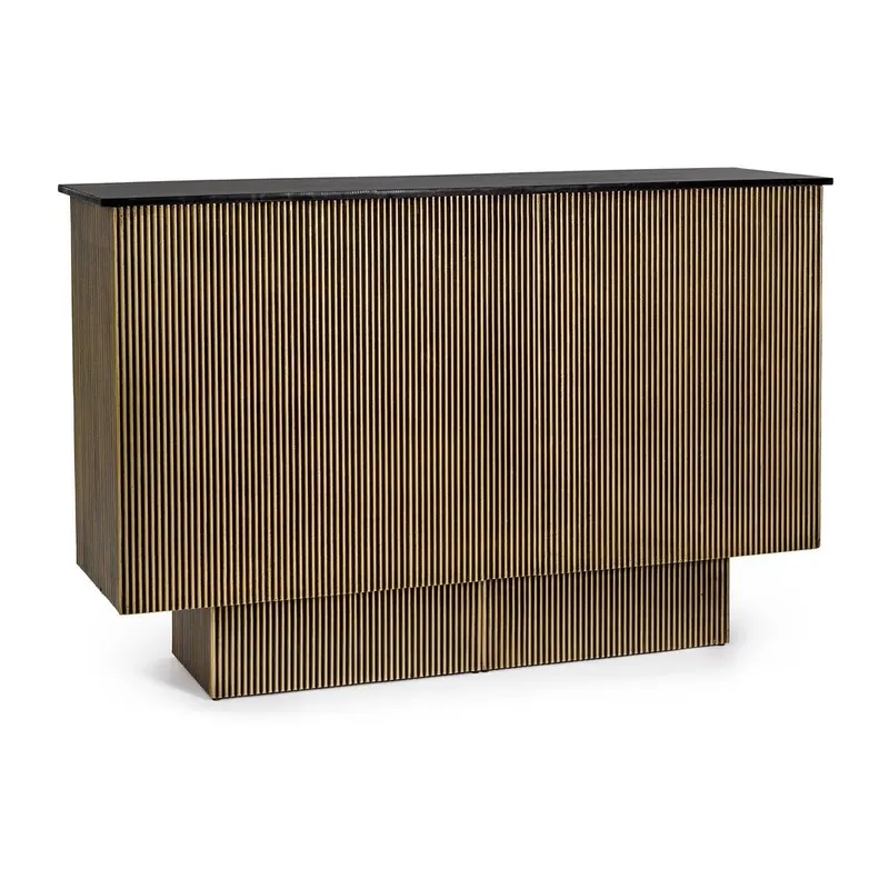 Wyspa kuchenna z blatem z drewna mango 40x160 cm Virat – Bizzotto