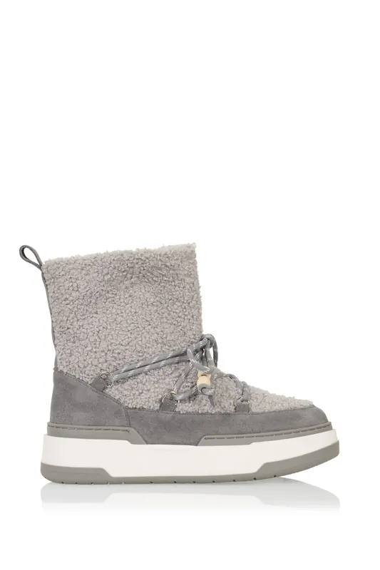DWRS label Komi Teddy Grey Maat: 36 | Laarzen Outlet | Dames | Grijs