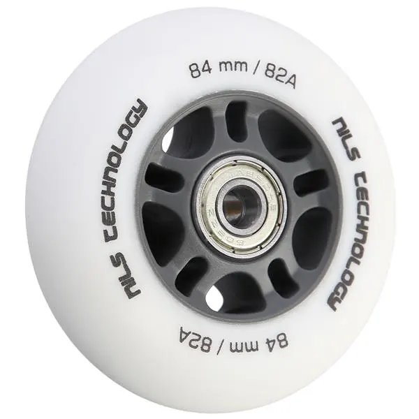 NILS EXTREME 84X24 82A Białe Matowe (4 szt) + Abec-9 Chrome (8 szt) Zestaw Extreme
