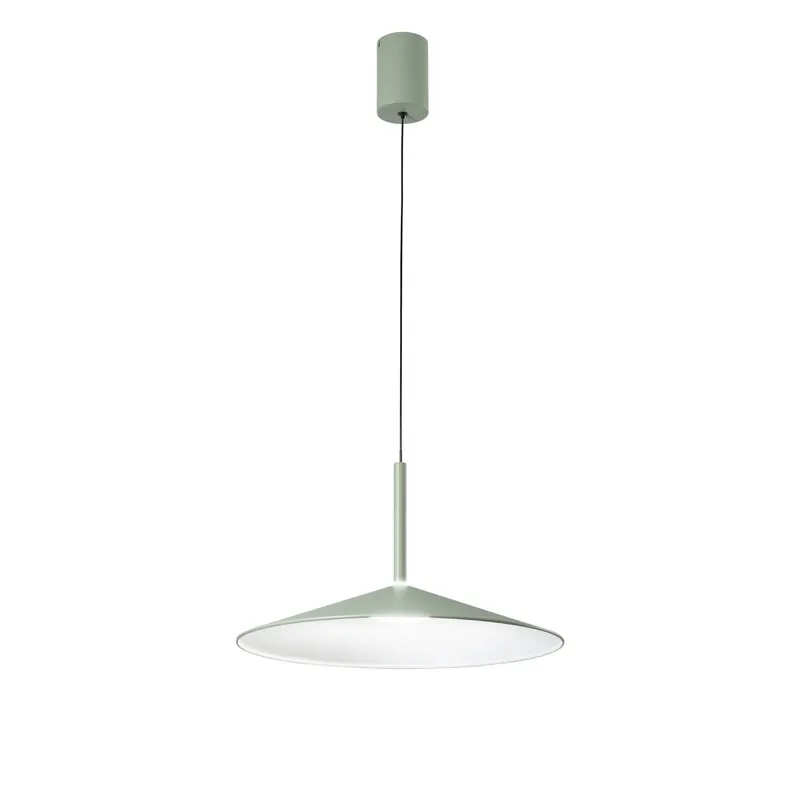 Żyrandol LED Khan, zielona, Ø 48 cm, metal, CCT