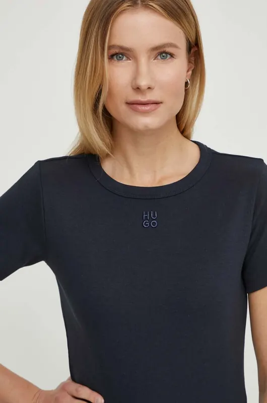 HUGO T-shirt damski z bawełną Deloris