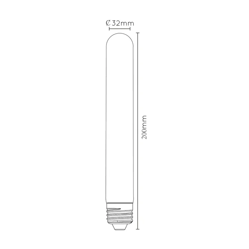 Żarówka rurkowa LED E27 T32 5W 2,200K ściemniana 20cm