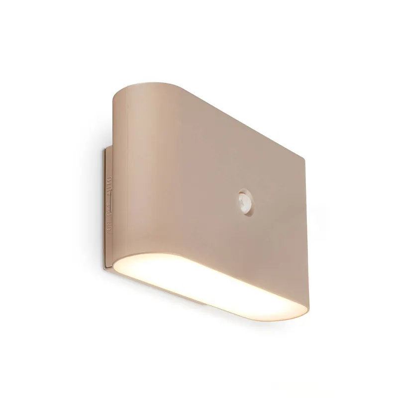Kinkiet LED z akumulatorem Chat, beżowy, 16 cm, tworzywo sztuczne, czujnik