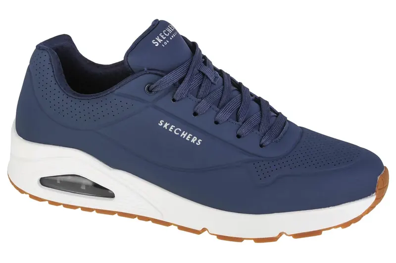 Skechers Uno-Stand On Air 52458-NVY, Męskie, Granatowe, buty sneakers, syntetyk, rozmiar: 41
