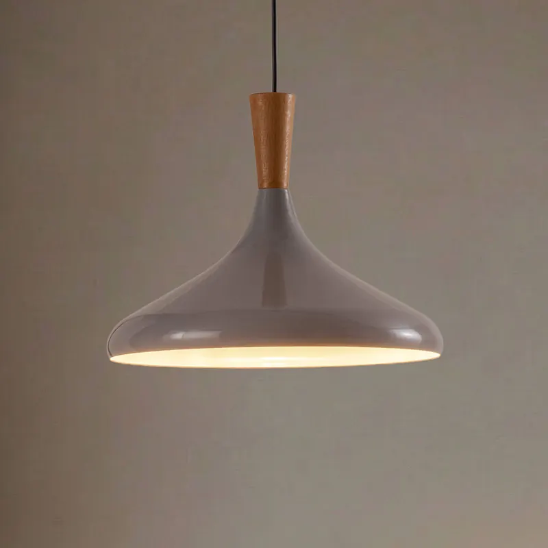 Żyrandol Chris, szaro-biały, Ø 35 cm, metal